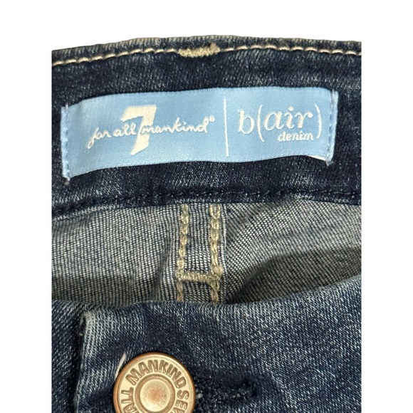 NWT 7 For All Mankind B(air) Denim Ankle Skinny Jeans Blue Women's Size 29 - Picture 5 of 7